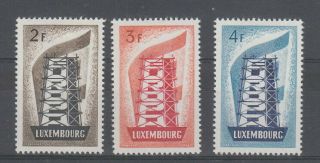 Luxembourg 1956 Europa Set Mh Sg 609 - 611 Cat £650