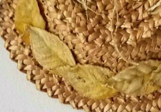 Antique VTG Straw Doll Hat for French German Bisque Head Size of 8.  5 