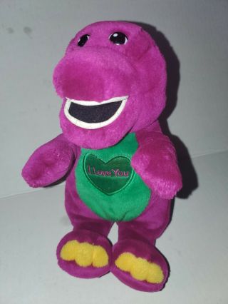 Lyons Golden Bear Co Barney Purple Dinosaur Plush Stuffed Sings I Love You 10