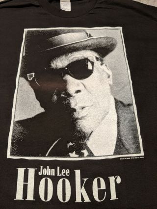 Vintage Blues T - Shirt - JOHN LEE HOOKER - Bill Reitzel - 1995 GEAR INC Atlanta 2