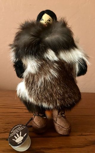 Vintage Native Alaskan Inuit Eskimo Handmade Doll By Lillian Tetpon