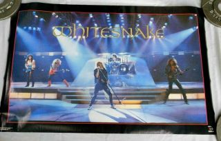 Vintage 1987 Whitesnake Poster 22.  5x34.  5 3145