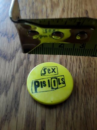 Vintage 25 Mm Sid Vicious The Sex Pistols Punk Rock Badge Pin Pinback Button