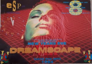 Dreamscape 8 Nye 31.  12.  93 @ The Sanctuary Milton Keynes Rave Flyer