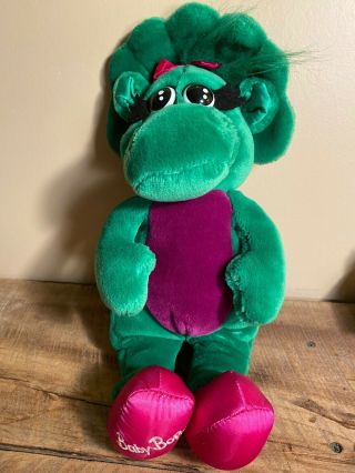 Baby Bop Barney & Friends Dinosaur Plush 15” Tall - Purple Dinosaur