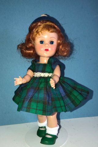 Vintage Vogue Ginny Doll in her 1956 Tagged Tiny Miss Dress 2