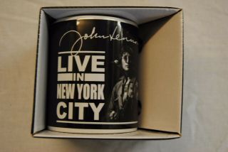 John Lennon Live In York City Mug Cup Tea Coffee Official Boxed