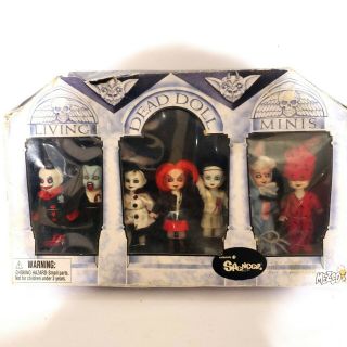Living Dead Doll Minis Ldd (set Of 7) Spencer Gifts Exclusive 2003.  Open Box
