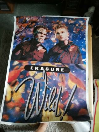 1989 Erasure Wild Tour Poster From The London Arena