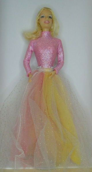 Rare Britney Spears Doll Performing For You Grammy Pink Dress Rainbow Skirt.  Oob