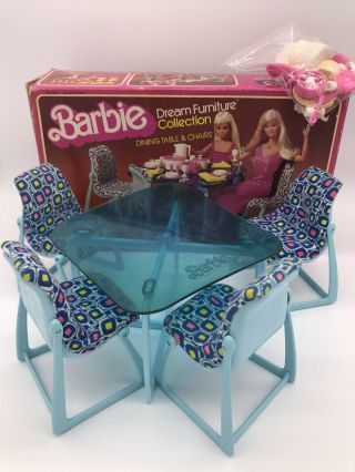 1977 Barbie Dream Furniture Dining Room Set W/ Box -