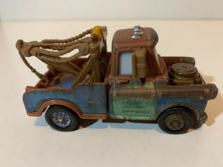 Disney Pixar Cars Supercharged Tow Mater Diecast Mattel 3.  25” Truck L5253 3