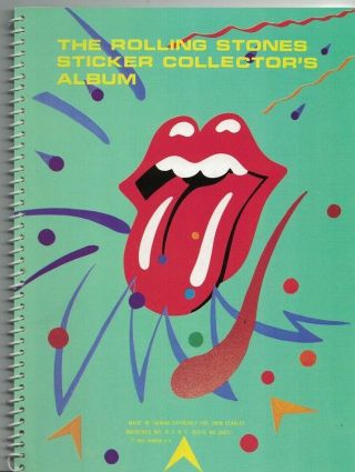 Vintage 1983 Rolling Stones Sticker Collector 