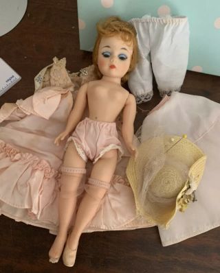 Vintage Madame Alexander Cissette Doll 1172 Godey Gown,  Slip,  Hat Tlc