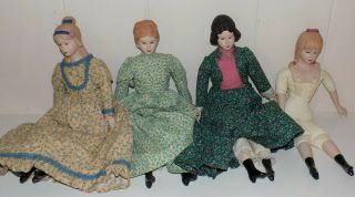 Little Women Bisque Porcelain Doll Kits Complete Dressed