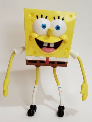 2006 Viacom Decopac Spongebob Squarepants Bendable 7.  5 " Figure Cake Topper Toy