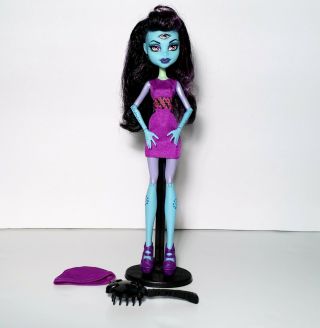 Monster High Create A Monster Three - Eyed Ghoul Cam Doll W/ Stand Mattel Rare