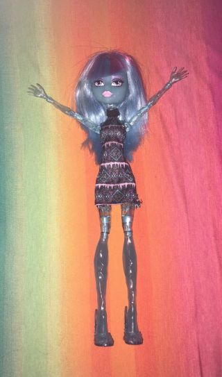 Monster High Doll - - - - Cam Create - A - Monster Blue Ice Girl Blob - - - - Complete (33)