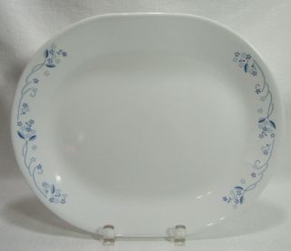 Corning Ware Corelle Vintage Provincial Blue Oval Serving Platter Gc
