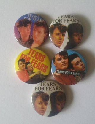 Tears For Fears Button Badges.  80 
