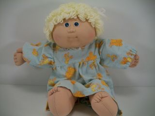 Vintage 1986 Cpk Cabbage Patch Kids Doll Xavier Roberts Red Sig,  Blond Girl