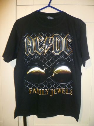 Ac/dc - 2005 Vintage " Family Jewels " Black T - Shirt (m)