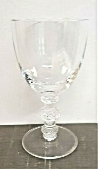 Lalique Saint Hubert 4 5/8” Signed Crystal Port Wine Glass Perfect - France