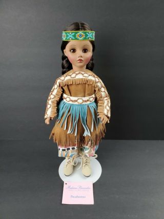 Madame Alexander Disney 14 " Doll Pocahantas 24613 W/box Tag Stand Vintage 1996