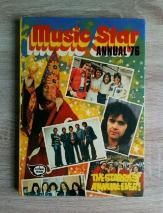 Music Star Annual 1976 Vintage/retro Pop Music Hardback Book