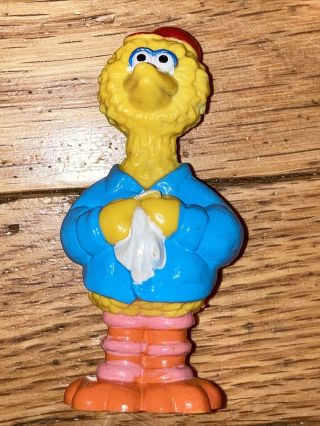 Jhp Jim Henson Sesame Street Big Bird Mechanic 3 " Figure Garage Toy Rare
