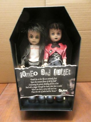 Living Dead Dolls Romeo & Juliet 2 Pack Opened Displayed Spencers Exclusive