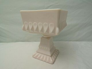 Vintage Pink Milk Glass 6 " Pedestal Candy Dish