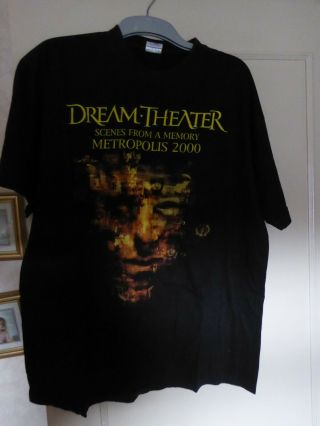 Dream Theater Scenes From A Memory 2000 World Tour T - Shirt Size Xl