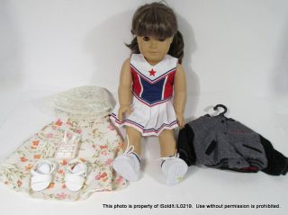 Vtg American Girl Doll Pleasant Co W/ Outfits - Just Like You Brown Hair & Eyes