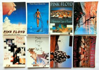 Pink Floyd Postcards 7 X Vintage Pink Floyd Postcards The Wall