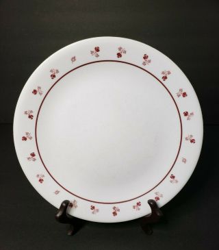 Set Of 5 - Corelle - Burgundy Rose - Bread And Butter Plates 8 1/2 "