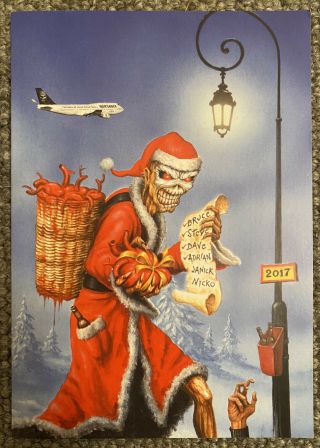 Iron Maiden Fc Christmas Card 2016 - Fan Club Memorabilia.