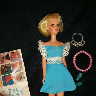 Vintage 1966 Mattel Barbie Doll,  Blonde Hair Hazel Eyes
