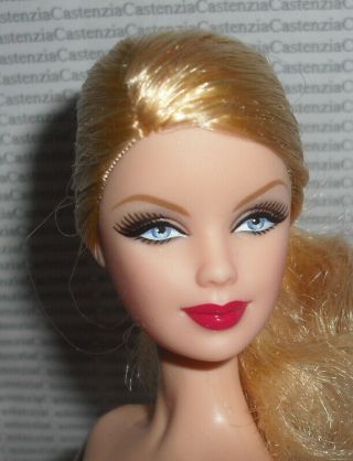 Nude Barbie (cc) Sinatra Model Muse Blonde Blue Eyes Articulated Doll For Ooak