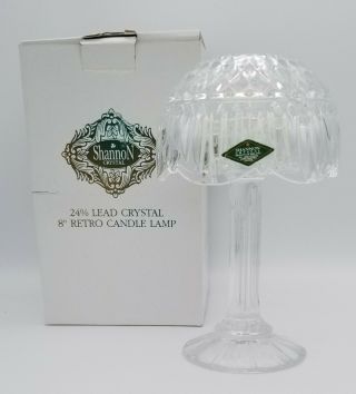 Shannon Crystal Designs Of Ireland Hand Crafted Slovakia 24 Lead 8 " Candle Lamp
