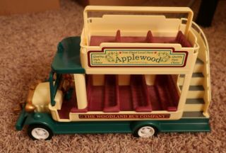 Calico Critters Sylvanian Families Woodland Bus Double Decker & Accessories Ln
