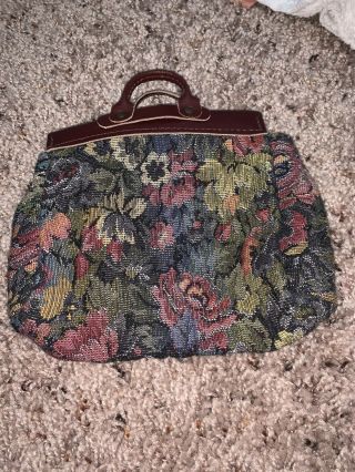 Vintage Retired American Girl Doll Kirsten Carpet Bag Satchel Purse Circa 1989 2
