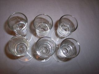 Set of 6 Libbey Georgian Cordial Glasses 2
