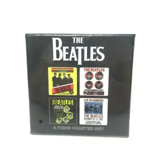 The Beatles 4 Piece Coaster Set Rock Off Band Music Album -