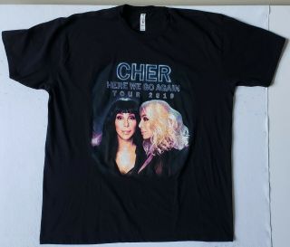 Cher Here We Go Again Tour 2019 Size Xl Black T - Shirt