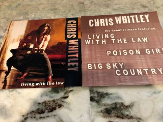 Chris Whitley 2 Promo Album Flats 1991 Living With The Law 12in X 12in