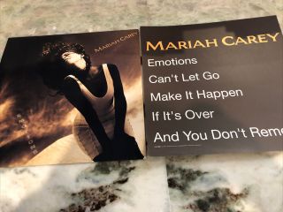 Mariah Carey 2 Promo Album Flats 1991 Emotions 12in X 12in