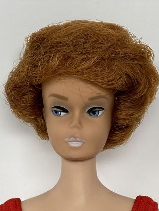 Vintage Mattel Titian Red Hair Bubble Cut Barbie Doll