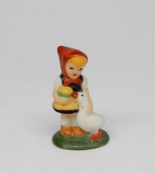 Vintage Carol Pongracic Hummel Girl Figurine Artisan Dollhouse Miniature 1:12