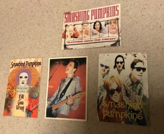 The Smashing Pumpkins Postcards Billy Corgan Uk If All Goes Wrong Promo Card